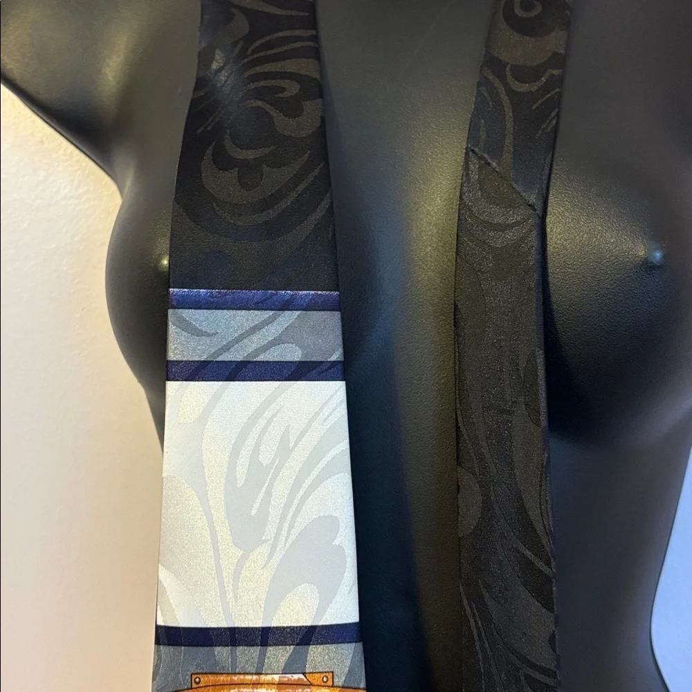 Fratello Vintage Basketball Hoop Black Necktie Tie